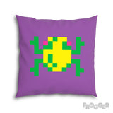 Frogger Purple Pillow