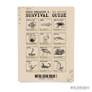 MGS3 Survival Guide Poster