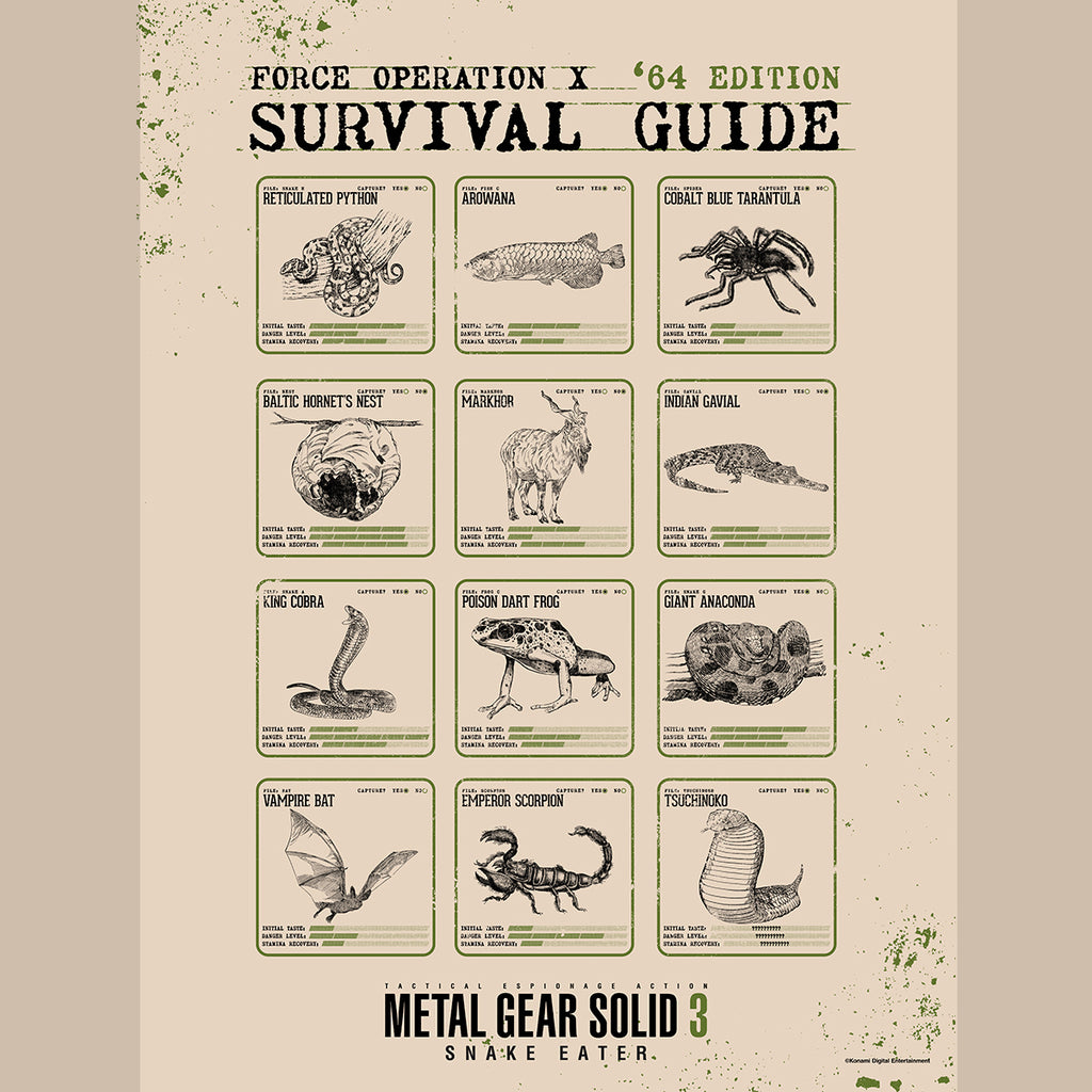 MGS3 Survival Guide Poster