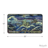 The Great Wave of Damnation 12x22" Desk Mat