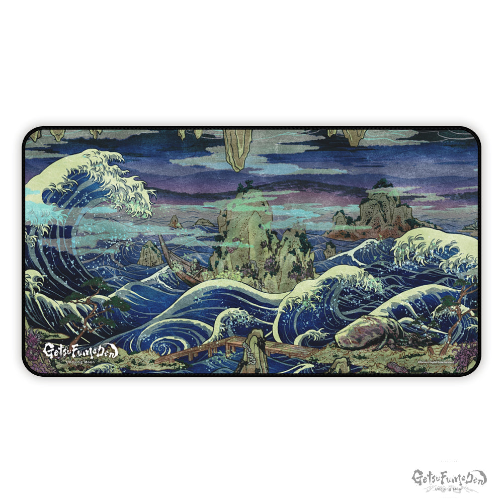 The Great Wave of Damnation 12x22" Desk Mat