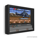 Contra III Missile Ride Shadowbox Art