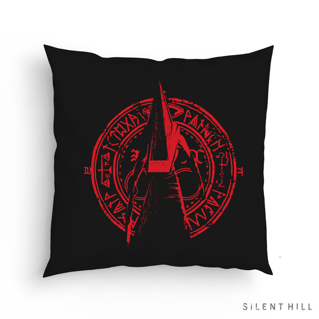 Red Pyramid Thing Pillow